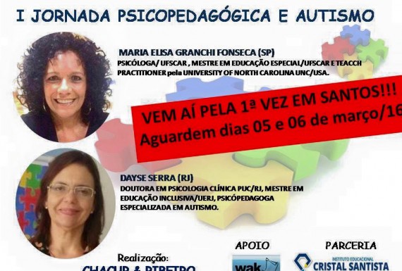 I Jornada Psicopedagógica e Autismo na Baixada Santista