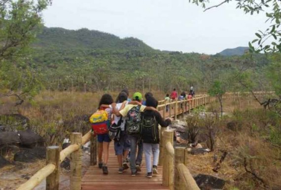 Chapada tem a primeira trilha suspensa com acessibilidade do país