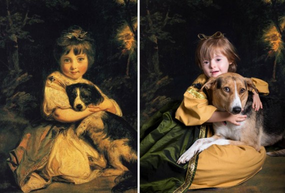 Crianças com síndrome de Down recriam pinturas para mostrar que todo mundo é uma arte