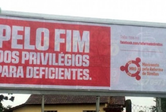 Campanha pede redução de direitos de pessoas com deficiência