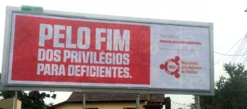 Campanha pede redução de direitos de pessoas com deficiência